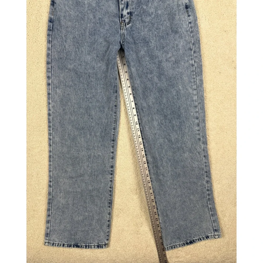 Love Soho High-Waisted Wide Leg Acid Wash Blue Jeans Women's Sz 7 (29x30) #1476
